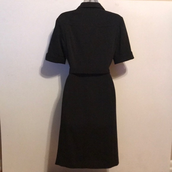 Tahari Pinstripe Work Dress - Picture 5 of 6